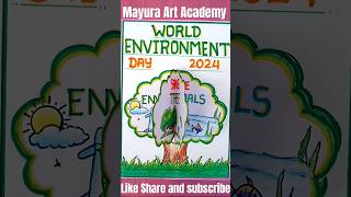 World Environment Day Drawing | Best Environment Day Poster Drawing Ideas #shorts #short #viral