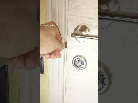 Really useful lifehack for a door if the lock is broken #shorts #diy #tips #doors #tricks