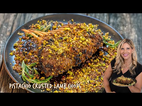 Pistachio–Crusted Lamb Chops with Pomegranate Glaze