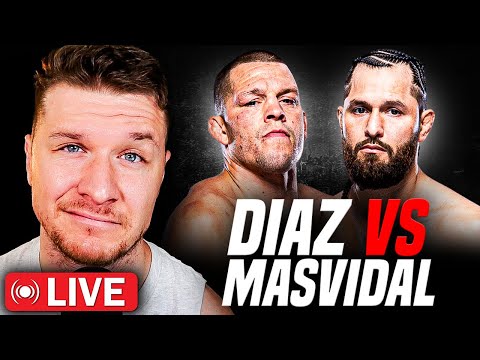 Nate Diaz vs Jorge Masvidal LIVESTREAM Watch Party!! l W.A.D.E. Concept