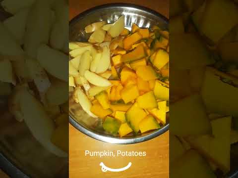 Tasty Pumpkin Potato recipe😋😋 with Chapati #Shorts #youtubeshorts