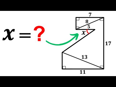 Can you find the angle X? | (Polygon) | #math #maths | #geometry