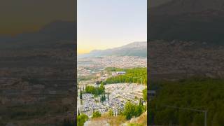 Sunset 🌅 view ☺️ #youtubeshorts #sunsetview #shorts #city #mountains