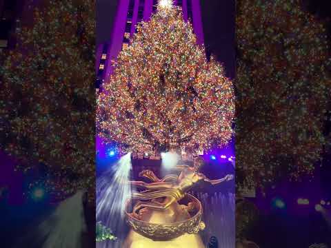 Rocking Around The Rockefeller Center Christmas Tree During the lighting ceremony 🥰🎄