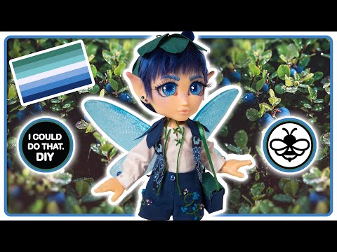 💚💙 BERRY THE BLUEBERRY FAIRY 💙💚 - 3D PRINTED DOLL! PRIDE FAE COLLAB!!