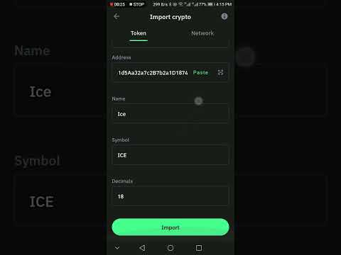 How to add ice coin in trust wallet
