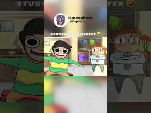 funny video clip from hardtoonz video student's in winter#funny🤣#trending #viral#viralshorts😨😱