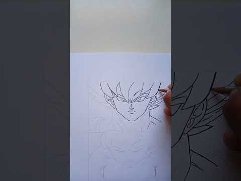 Desenhando Goku vs kid buu #dragonballz #shortsvideo