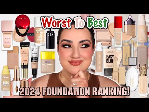 From FAILS to HOLY GRAILS | RANKING Every Foundation I Tried in 2024!