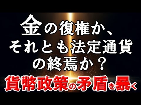 金の復権か、それとも法定通貨の終焉か？貨幣政策の矛盾を暴く