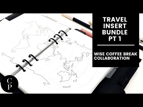 Travel Plan Insert Bundle Part 1 | Cloth & Paper + WiseCoffeeBreak Collaboration