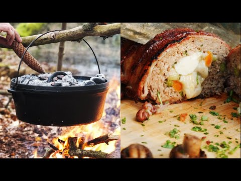 The Ultimate Dutch Oven Meatloaf! Campfire Recipe!