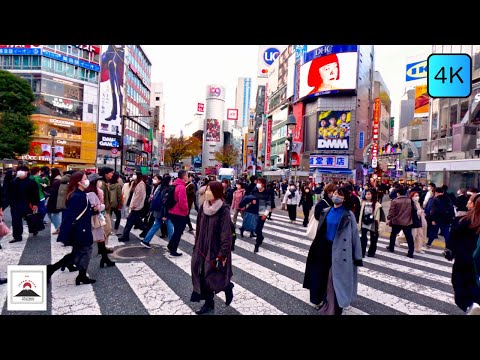 [4K] Amazing Walk in Shibuya Tokyo – Unbelievable SHIBUYA SCRAMBLE CROSSING Tokyo Japan (Dec. 2022)