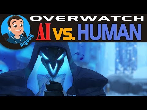 It's DigDug vs. the CyberMen in this Overwatch AI battle. I'm playing Reaper against an AI team!