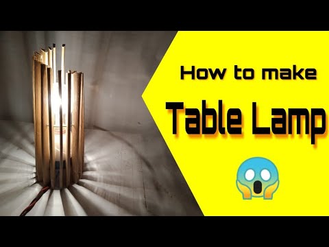 How to make Table Lamp|কিভাবে টেবিল ল্যাম্প তৈরি করবেন। #homemade#lamp#