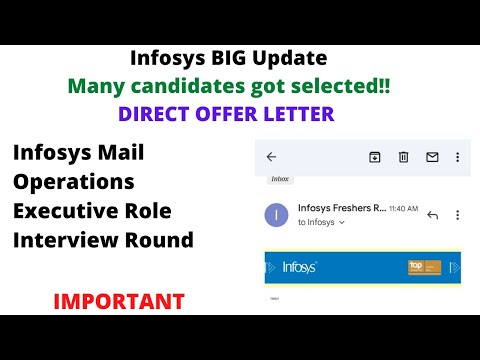 Infosys OE Role Shortlist Mail | Offer Letter | Exam Pattern | Interview Details