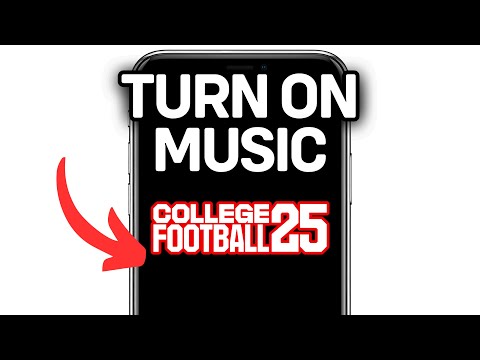 HOW TO TURN ON MUSIC IN COLLEGE FOOTBALL 25 2025! (FULL GUIDE)