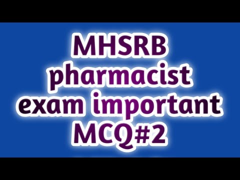 MHSRB pharmacist exam preparation#pharmamcqgovernmentpharmacistexampreparation