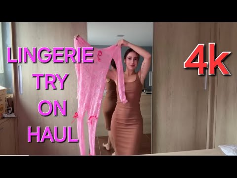 BEST SEE THROUGH HAUL LINGERIE OUTFITS - TRANSPARENT TRY ON HAUL (4K)