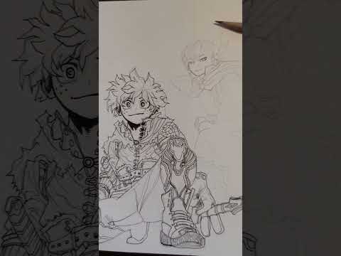 This My Hero Academia drawing is gonna take forever. #drawing #myheroacademia #animefanart