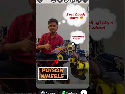 Viva Quads Skate with Poison wheels Review ll #vairal #skating #tranding #review #balurghat #reactio