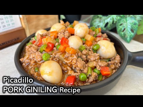 How to cook Ginisang Pork Giniling Recipe | PORK PICADILLO WITH QUAIL EGG