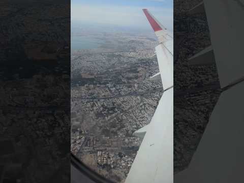 Tunisair 954 shortly after takeoff from Tunis-Carthage Airport (TUN) #shorts #travel #tunisia