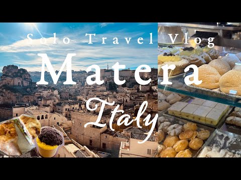 Matera Italy Travel Vlog🇮🇹solo trip🇮🇹food🍽️,007,sassi, guide, walking tour,UNESCO,24 hours,4K