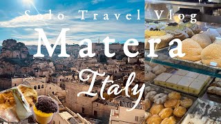 Matera Italy Travel Vlog🇮🇹solo trip🇮🇹food🍽️,007,sassi, guide, walking tour,UNESCO,24 hours,4K