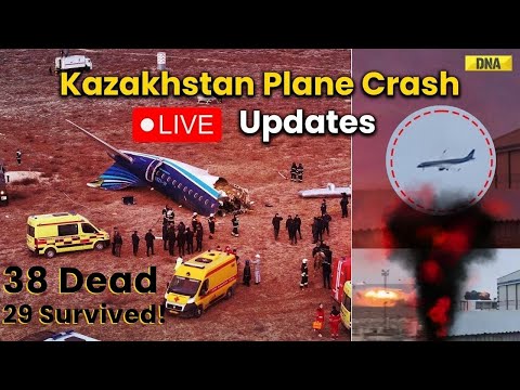 Kazakhstan Plane Crash Live: 38 Killed, 29 Survived; Azerbaijan Airlines Plane Crash I Breaking News