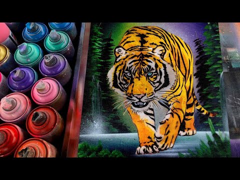 Great Bengal Tiger by Spray Art Eden