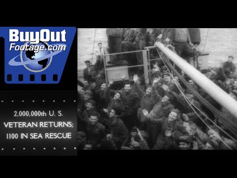 WW2 Military Newsreels 1945 U.S. Troops Returning Home