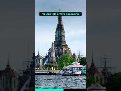 Wat Arun Temple, Bangkok: Stunning Day & Night Drone Views #shortstravel #shorts #thailandtemples