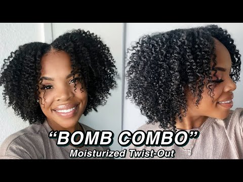 BEST COMBO for a moisturizing TWIST-OUT!! for | dry Natural Hair | two-strand twists