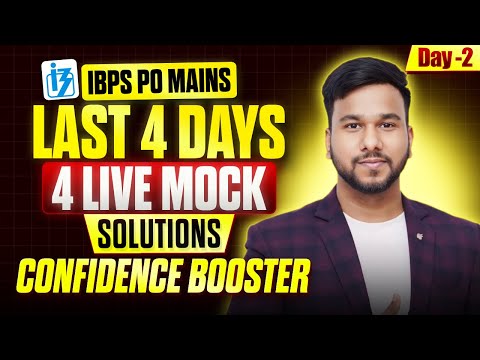 IBPS PO Mains 2024 English | IBPS PO Mains English Live Mock Solutions | English by Varun Chitra Sir