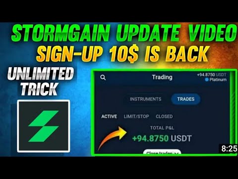 How To Get Free 10💲 Stormgain 10Usdt FREE 💯 | Stormgain Account Opening Process | 77 Âpk