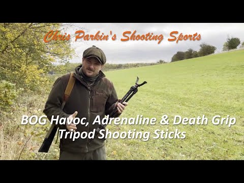 BOG Havoc, Adrenaline and Death Grip Tripod Rifle Shooting/Hunting Sticks