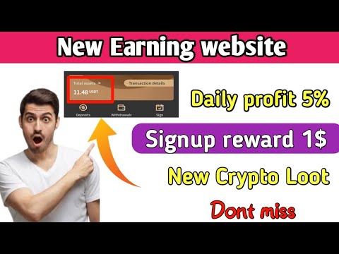 New Earning website | Trustusdt.org review | Signup reward | Daily 5% Profit | Earn money online