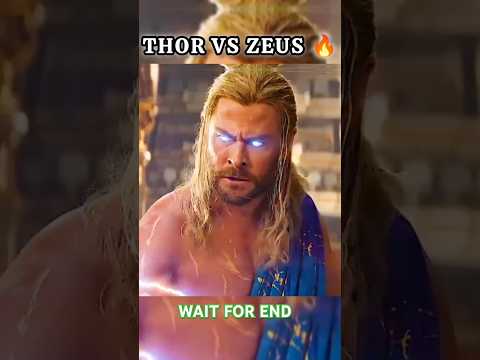 THOR V/S ZEUS 🔥🔥 #shorts #thor #marvel #avengers