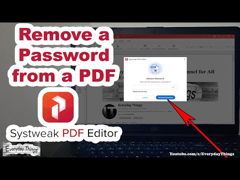 How to Remove a Password from a PDF Using Systweak PDF Editor