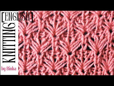 [English] An original model of relief rhombus-cell paths. Trendy knitting pattern.