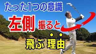 【50代60代の意識革命】左側スイングは楽に飛ぶ！簡単に飛距離を伸ばす方法をティーチング歴30年のスギプロが徹底解説