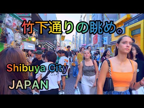 [4K 60fps HDR] A Sunny Day walk from Shibuya to Harajuku. Tokyo, Japan.