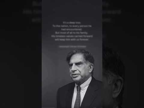 He touched so many lives✨ #ratantata #tatamotors #tata #motivation #inspiration #business #shorts