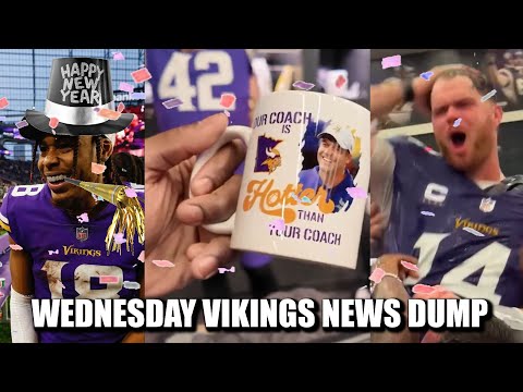 Minnesota Vikings News Dump (1.1.2025) | Happy New Year! DePaola Mug? Darnold's a Guy's Guy, Guy