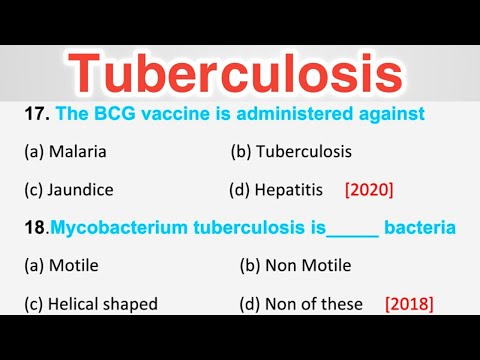 MCQ on Tuberculosis || Human Health and Disease MCQ For NEET 2023