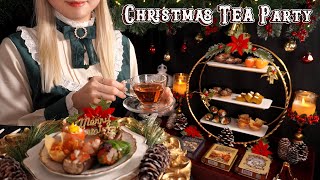 ASMR Christmas Tea Party🎄Dieting Tea Foods