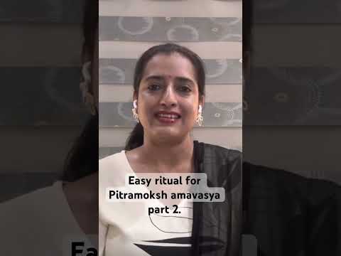 Easy ritual for Pitramoksh amavasya part 2.