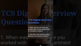 TCS DIGITAL INTERVIEW QUESTIONS #interviewtips #interviewquestions #tcsdigital