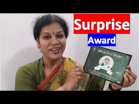 " World's Best Teacher" - Surprise Award